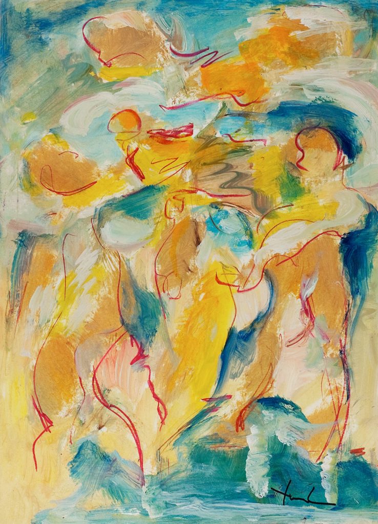 Dorothy Yung - MESSENGER - Oil on Canvas - 1993