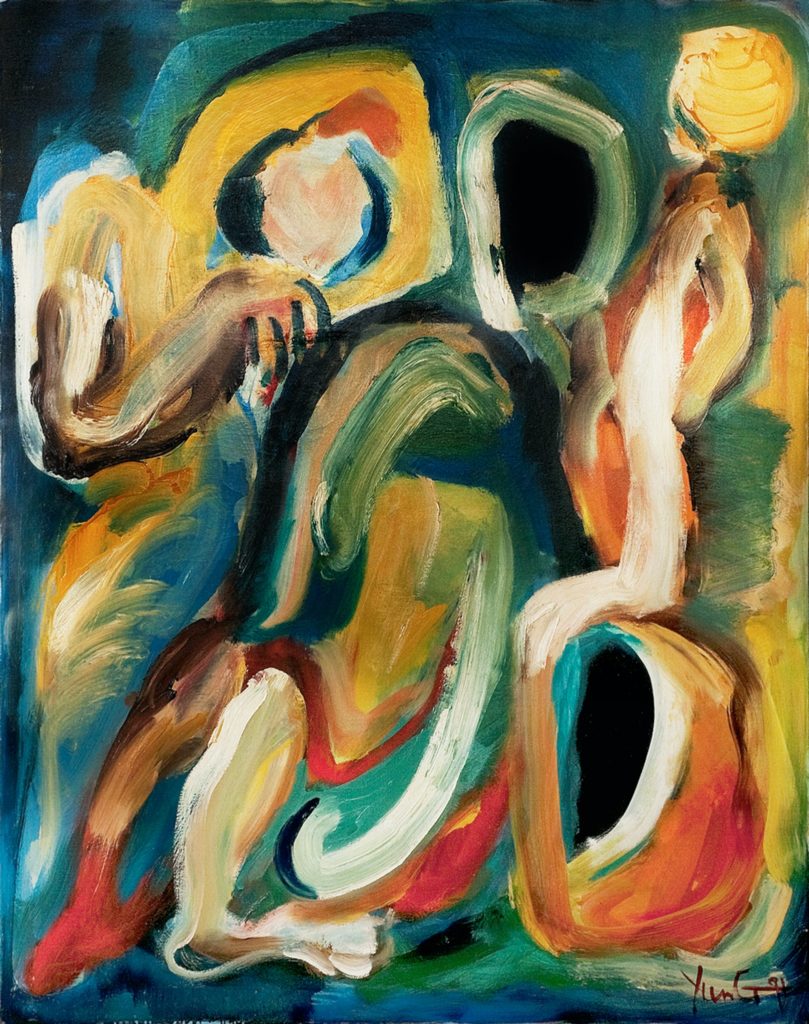 Dorothy Yung - SILK MERCHANT - Oil on Canvas - 1991