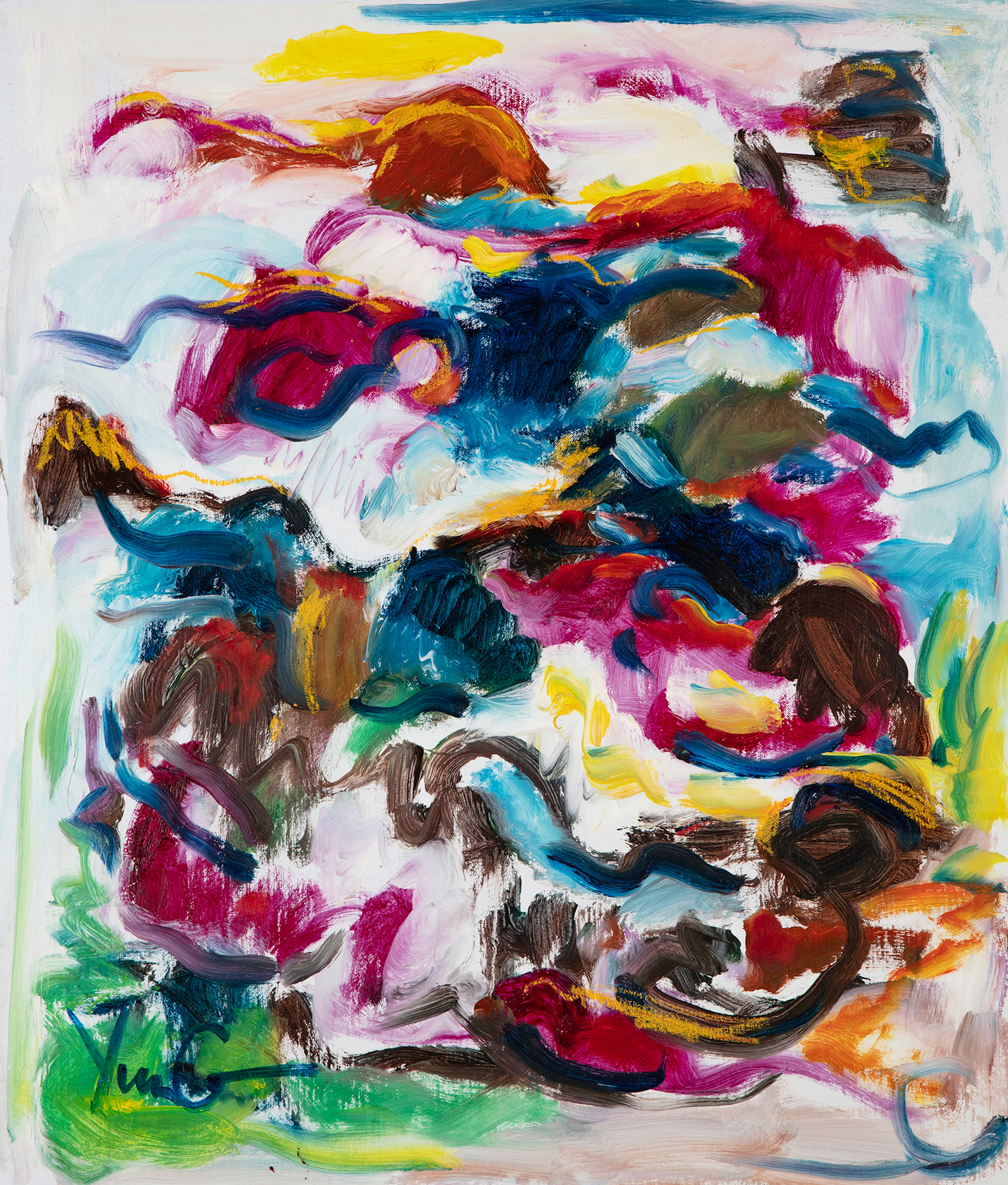 Dorothy Yung - PLUM GARDEN #2 - Oil on canvas - 2019