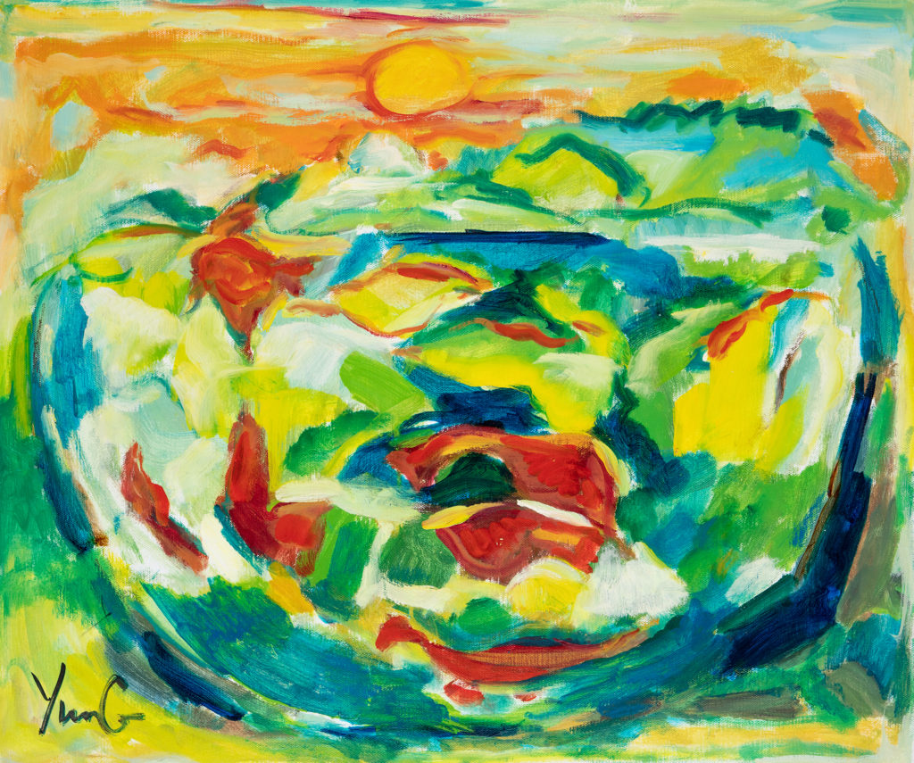 Dorothy Yung - FISHBOWL - Oil on canvas - 2019