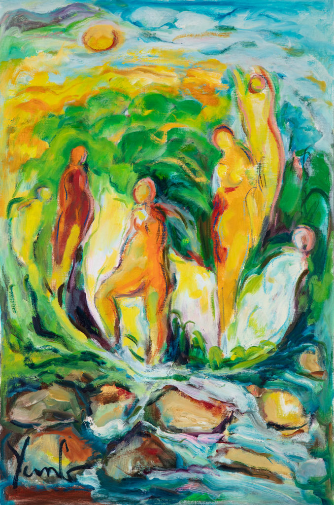 Dorothy Yung - ANGELS PLAYGROUND - Oil on canvas - 2019