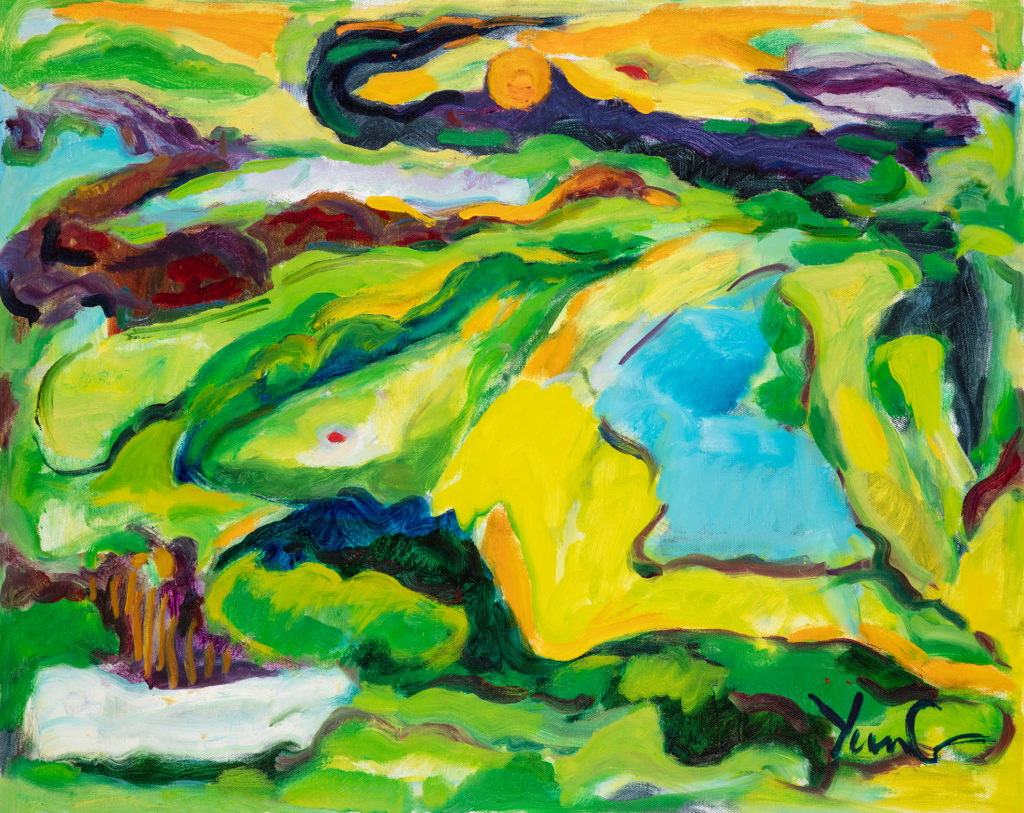 Dorothy Yung - BIRDS EYE VIEW  - Oil on canvas - 2019