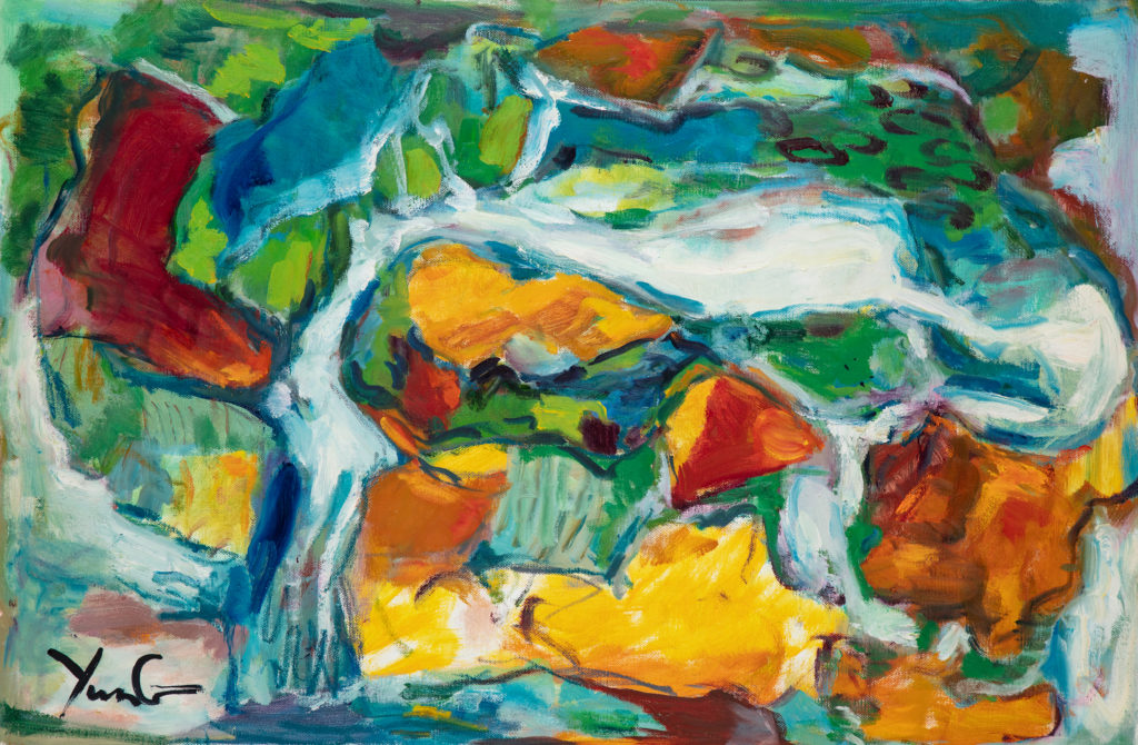 Dorothy Yung - MOUNTAIN PASS - Oil on canvas - 2019