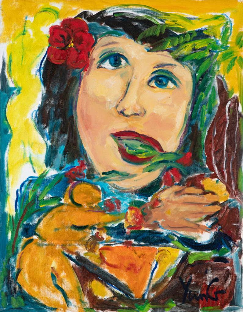 Dorothy Yung - HULA GIRL - Oil on canvas - 2019