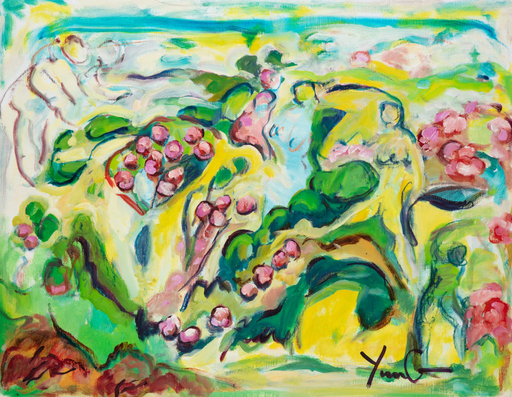 Dorothy Yung - FRUIT OF THE VINE - Oil on canvas - 2019