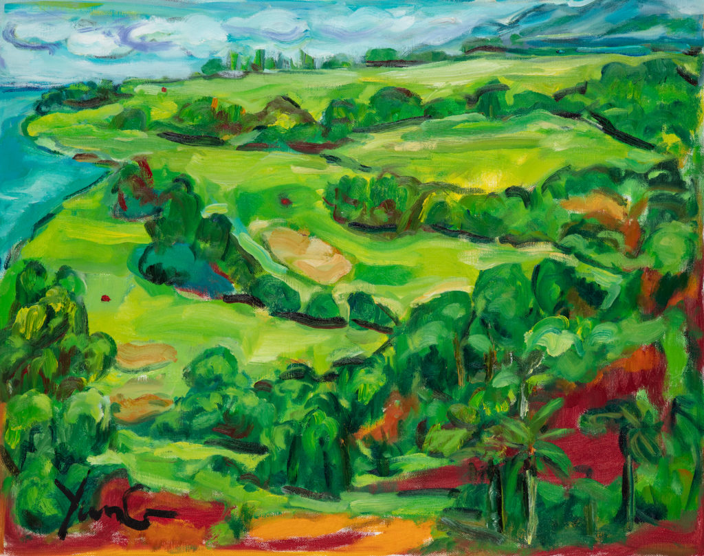 Dorothy Yung - GOLF COURSE  - Oil on canvas - 2019