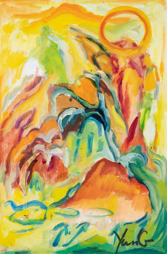 Dorothy Yung - LAVA FLOW - Oil on canvas - 2019
