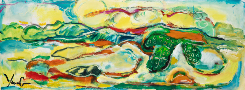 Dorothy Yung - MYSTIC LANDSCAPE - Oil on canvas - 2019