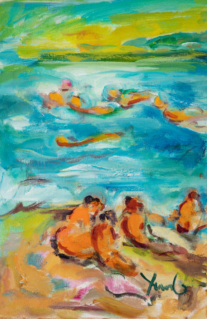 Dorothy Yung - BEACH SCENE - Oil on canvas - 2019