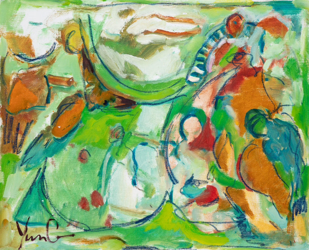 Dorothy Yung - DOUBLE BLESSINGS - Oil on canvas - 2020