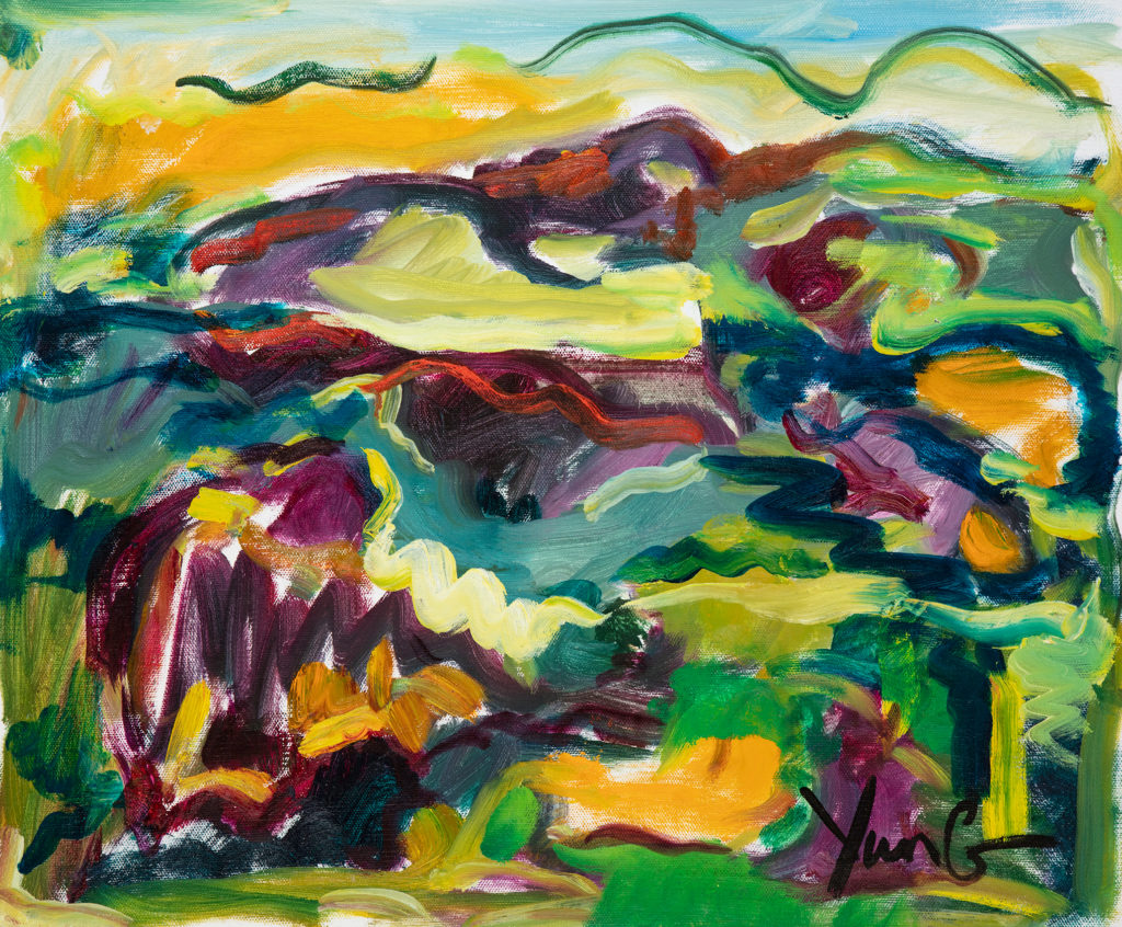 Dorothy Yung - EDGE OF THE RIVER - Oil on canvas - 2018