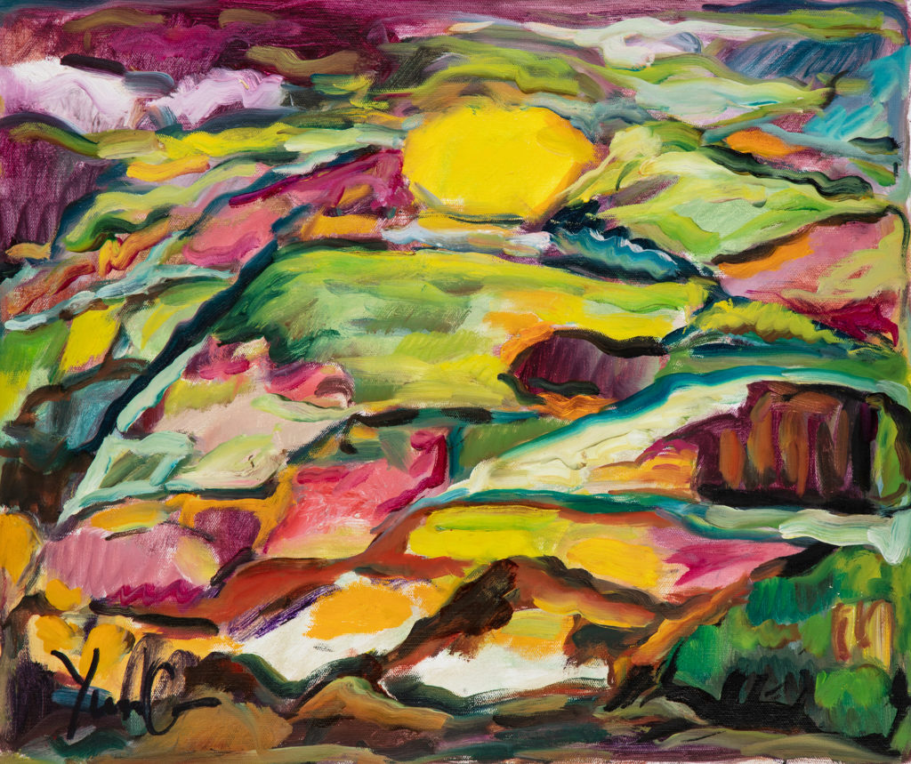 Dorothy Yung - FIELDS IN THE FALL - Oil on canvas - 2018