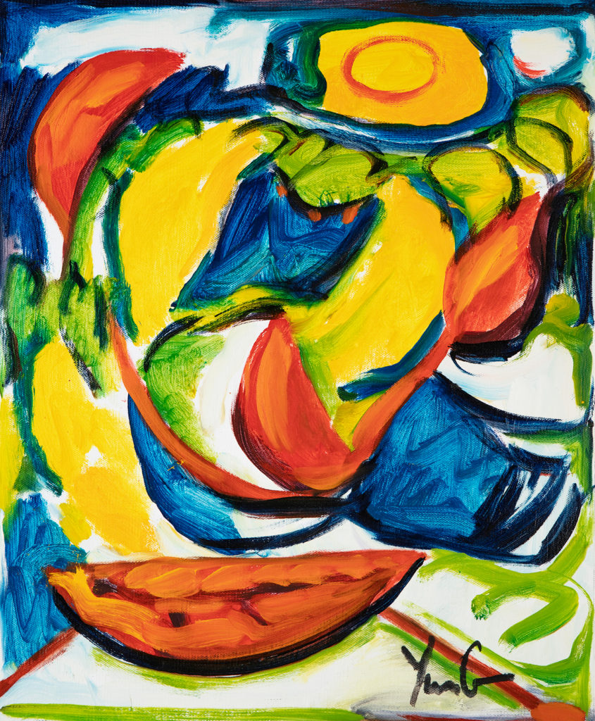 Dorothy Yung - FRUIT BOWL - Oil on canvas - 2018