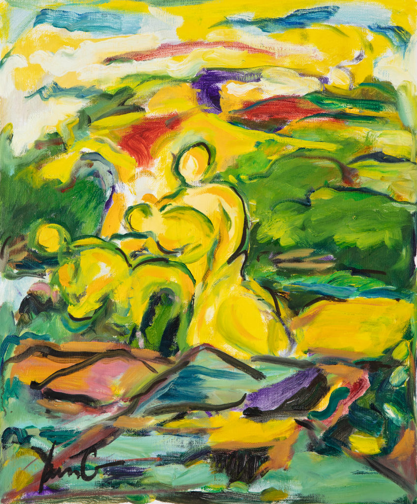 Dorothy Yung - MOTHER WITH CHILDREN - Oil on canvas - 2018
