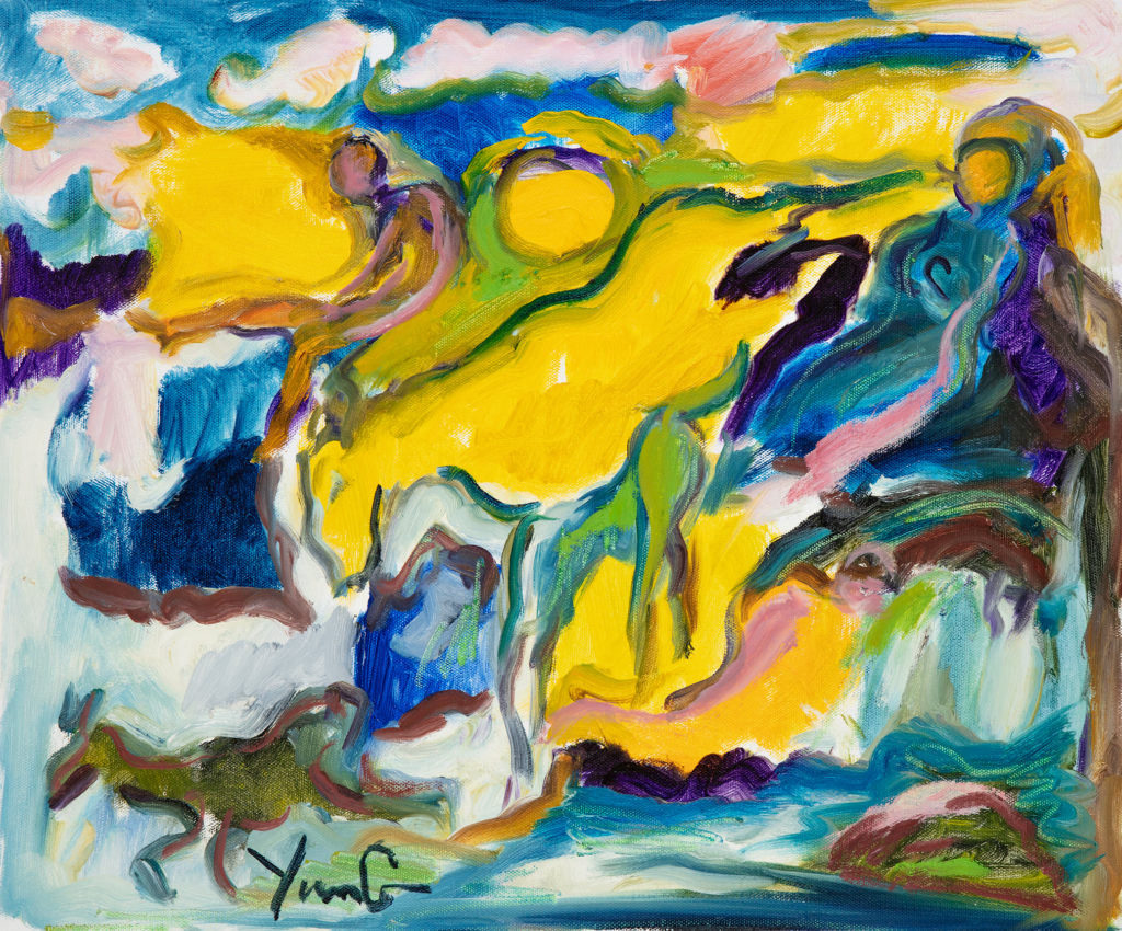 Dorothy Yung - LEAPING HORSE - Oil on canvas - 2018
