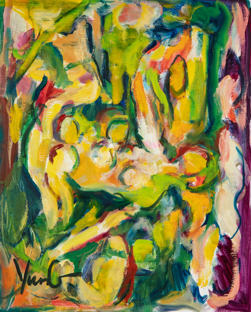 Dorothy Yung - MOTHER WITH BABY - Oil on canvas - 2018