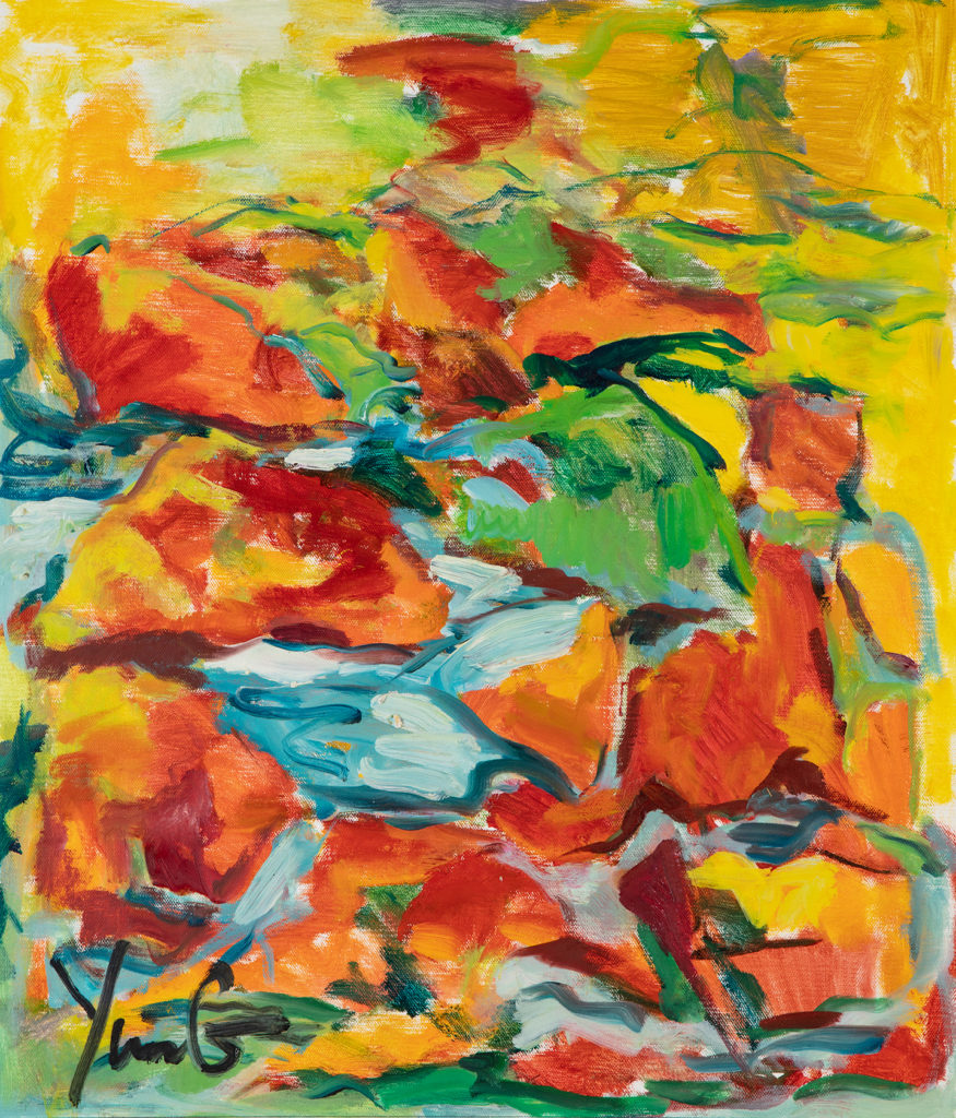 Dorothy Yung - FISH AT A BROOK - Oil on canvas - 2018
