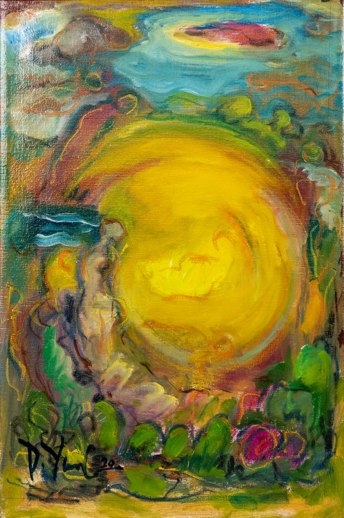 Dorothy Yung - GOLDEN LIGHT - Oil on canvas - 2020