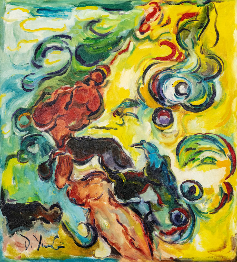 Dorothy Yung - BLUE BIRD - Oil on canvas - 2020