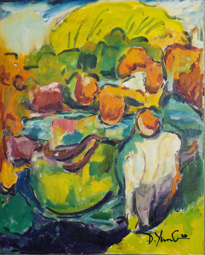 Dorothy Yung - BACK YARD - Oil on canvas - 2020