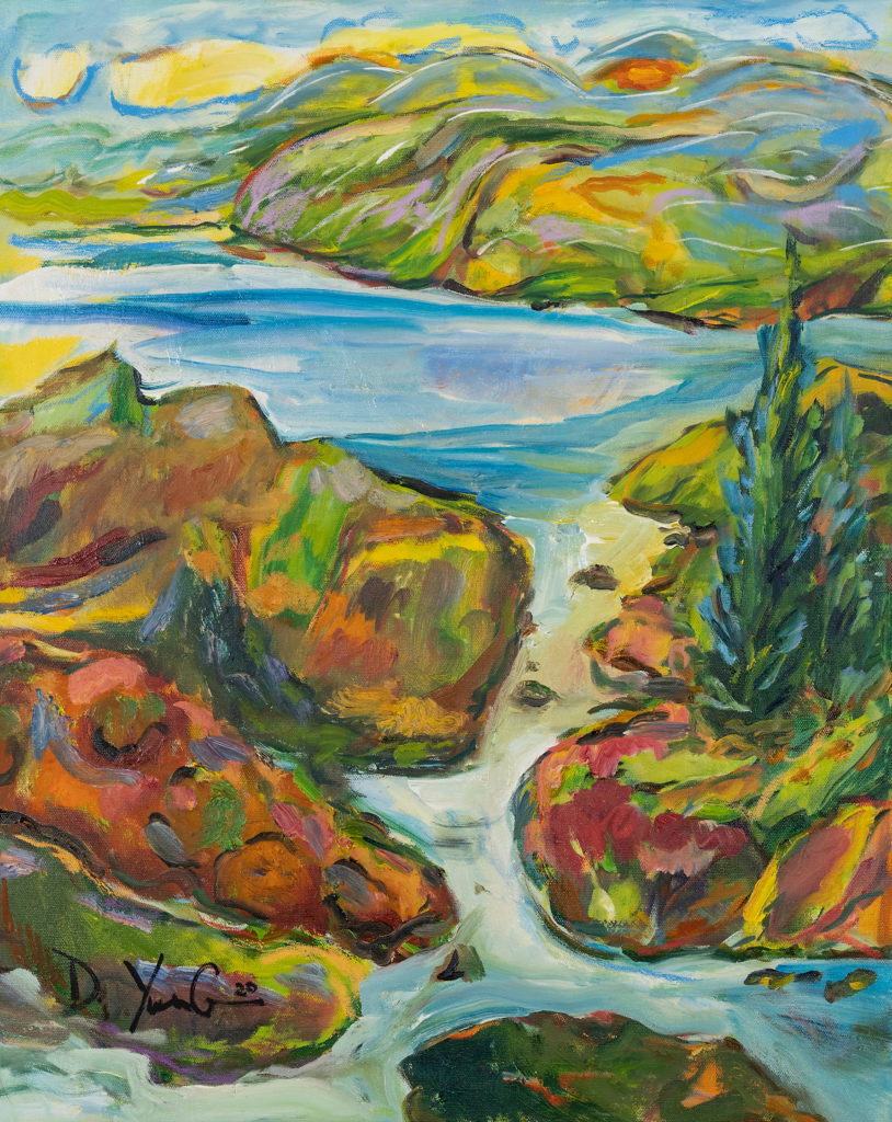 Dorothy Yung - NAPALI COAST - Oil on canvas - 2020