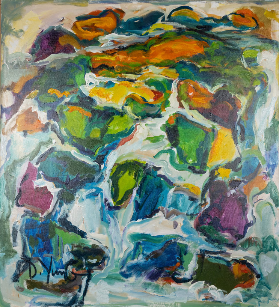 Dorothy Yung - FLOATING WATER - Oil on canvas - 2020