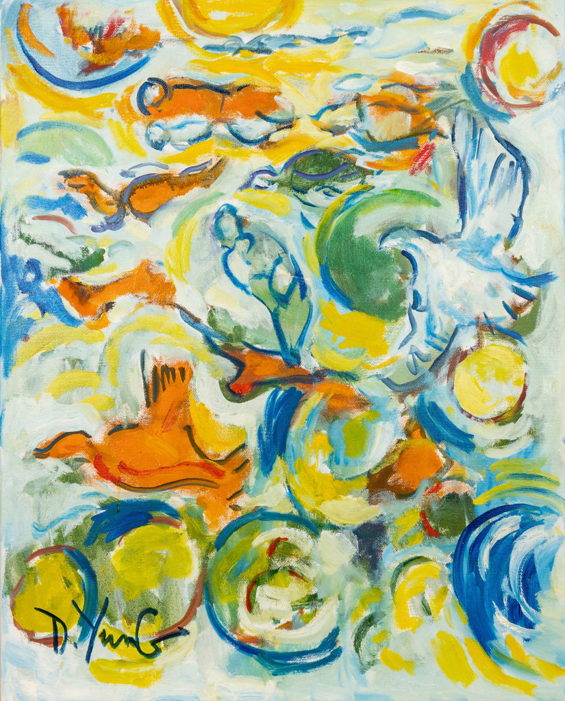 Dorothy Yung - GOOD NEWS - Oil on canvas - 2020