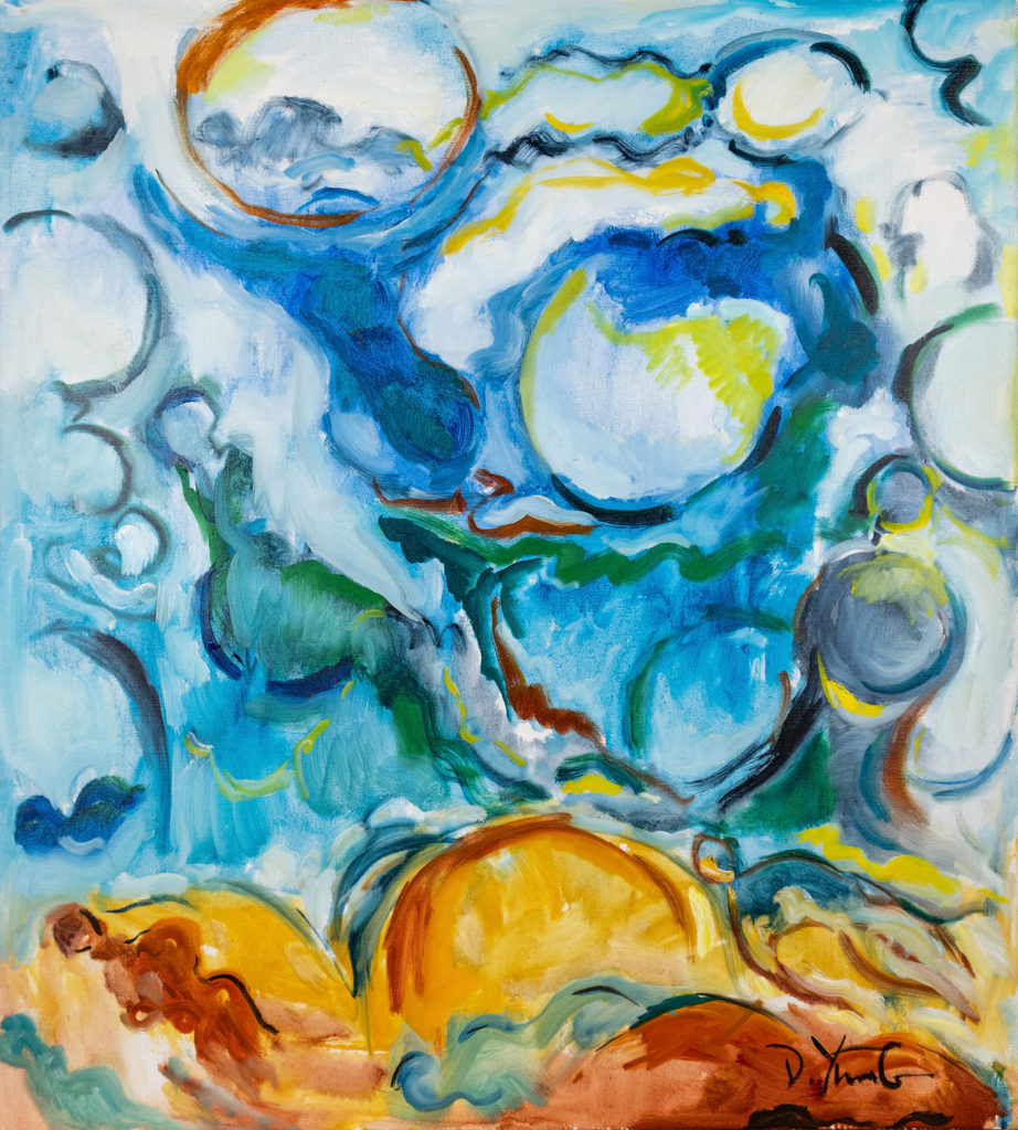Dorothy Yung - BLUE MOON - Oil on canvas - 2020