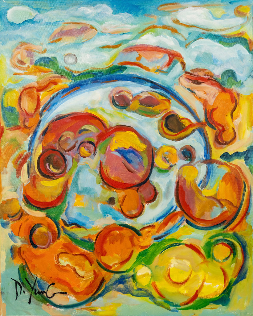 Dorothy Yung - CIRCLE OF LIFE 2 - Oil on canvas - 2020