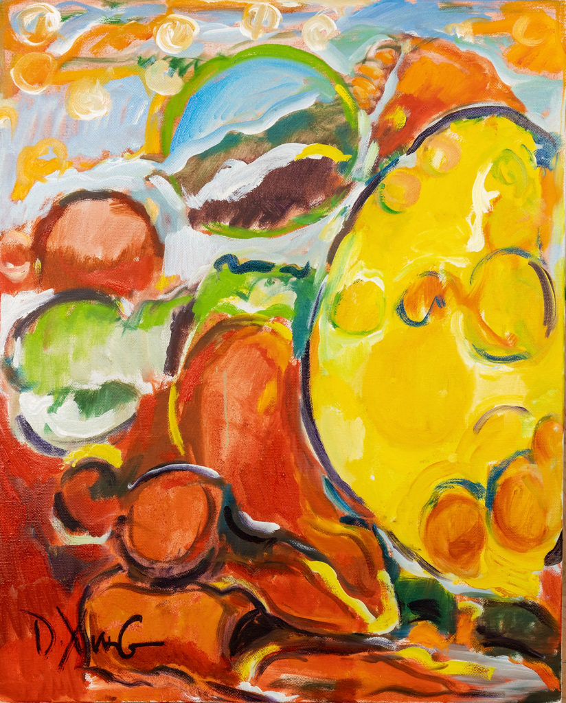 Dorothy Yung - LIGHT ON THE OTHER SIDE - Oil on canvas - 2020