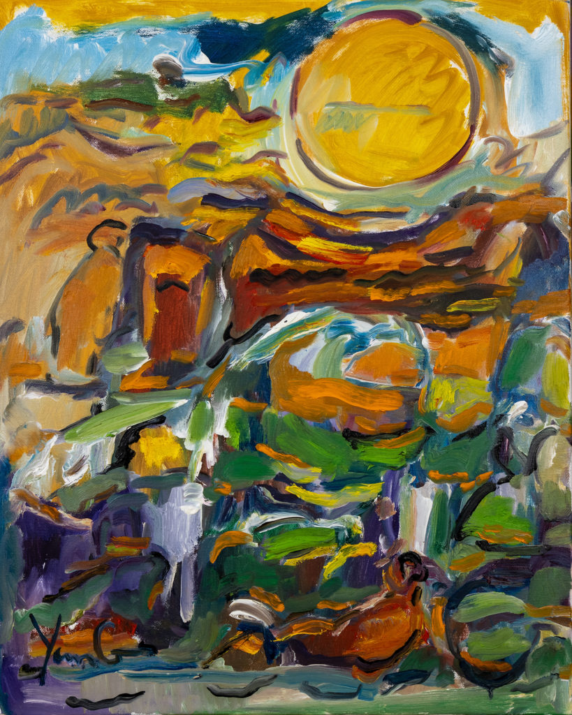 Dorothy Yung - HIKING - Oil on canvas - 2021