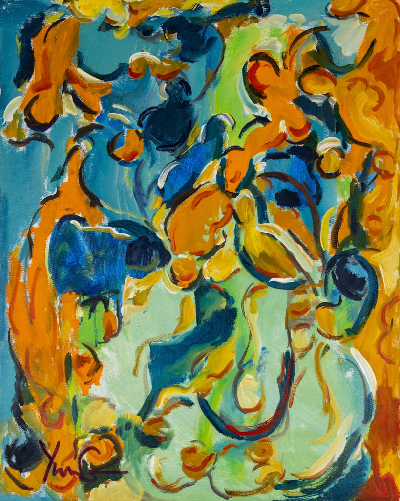 Dorothy Yung - LIFE CYCLE - Oil on canvas - 2021