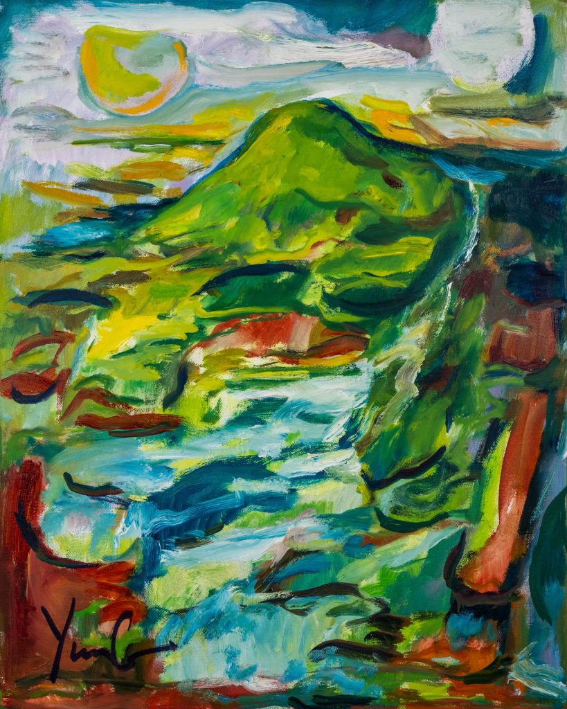 Dorothy Yung - GREEN MOUNTAIN - Oil on canvas - 2021
