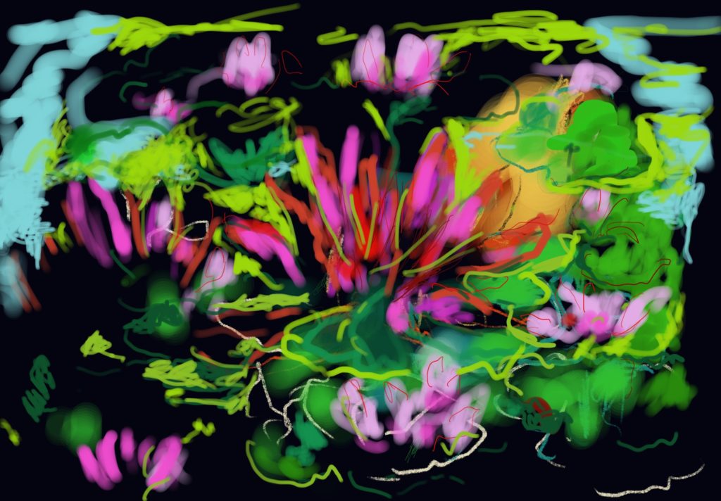Dorothy Yung - FLOATING LILIES - Digital NFT Artwork - 2021