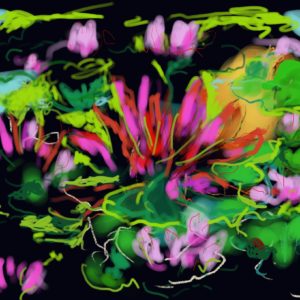 Dorothy Yung - FLOATING LILIES - Digital NFT Artwork - 2021