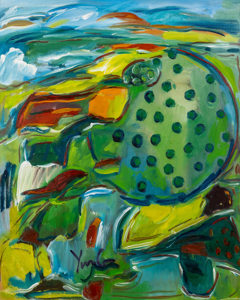 Dorothy Yung - FARMING IN KAUAI - Oil on canvas - 2021