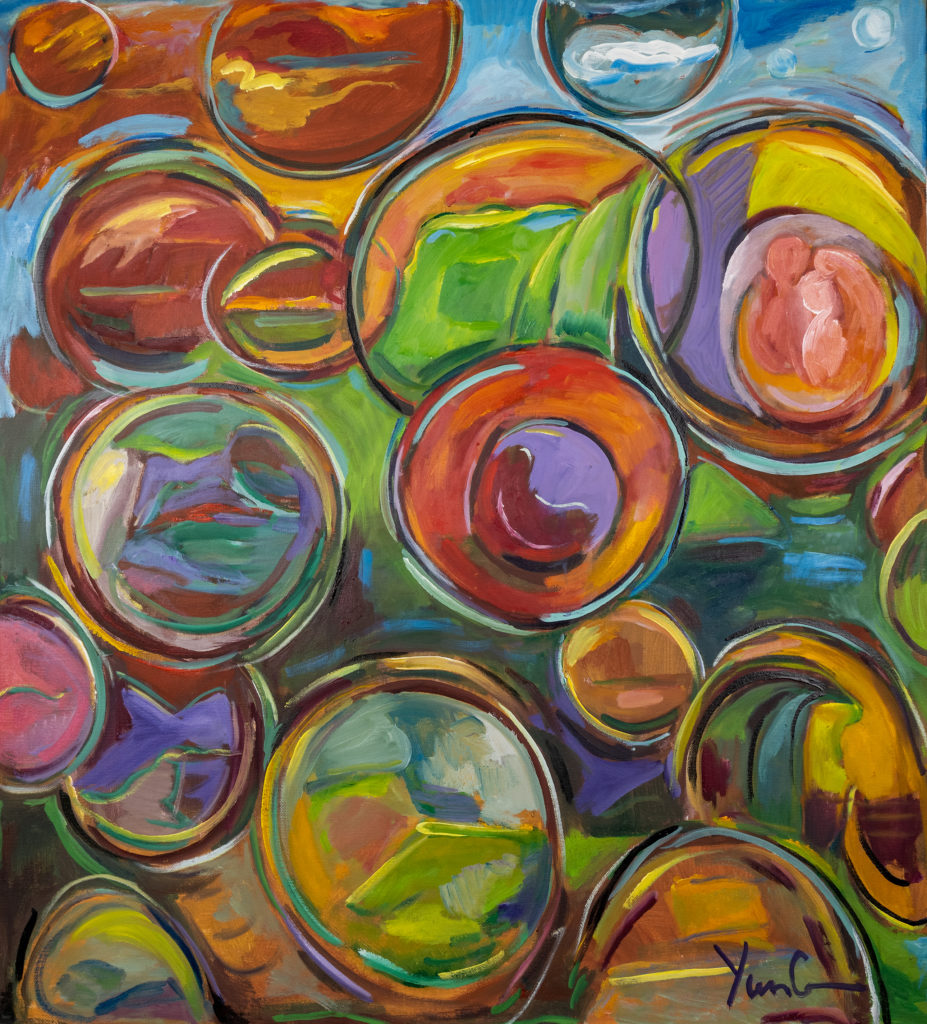 Dorothy Yung - CONNECTED - Oil on canvas - 2021