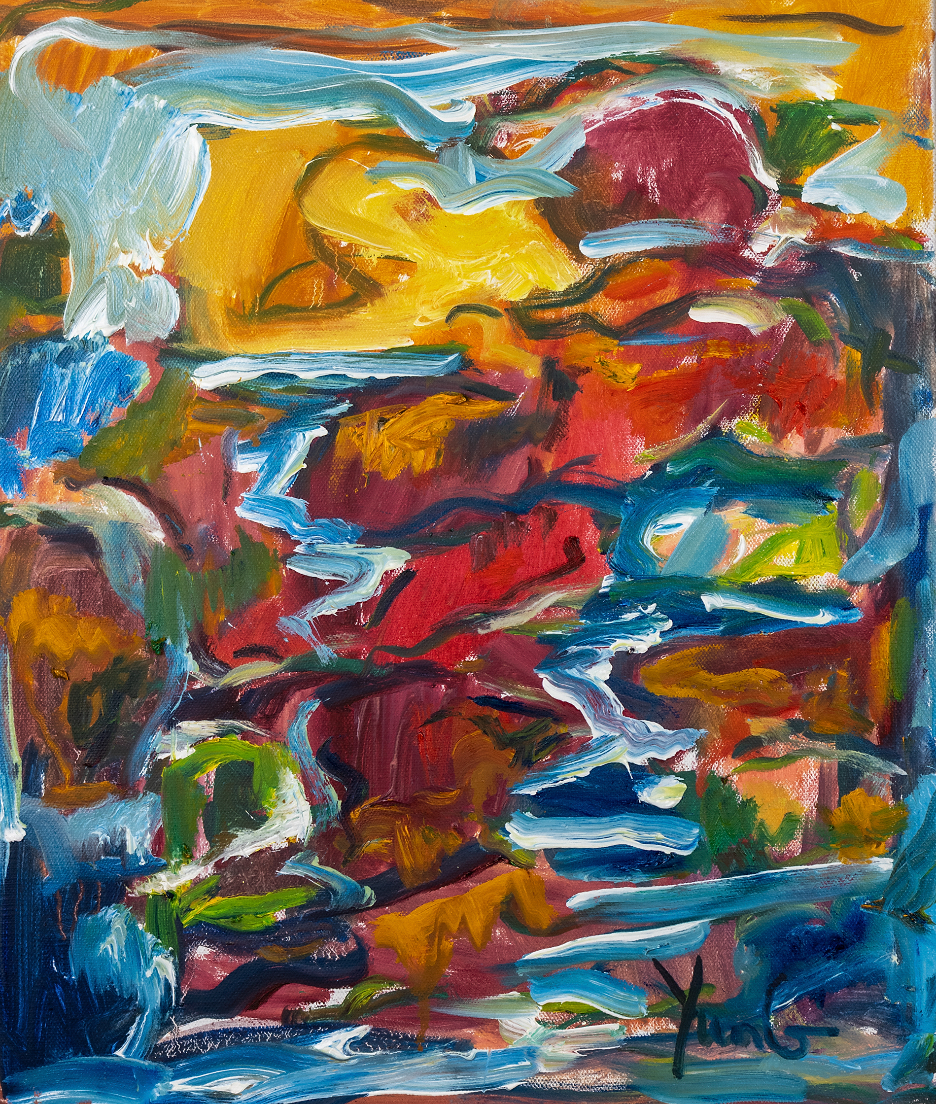 Dorothy Yung - YANGTZE RIVER - Oil on canvas - 2021