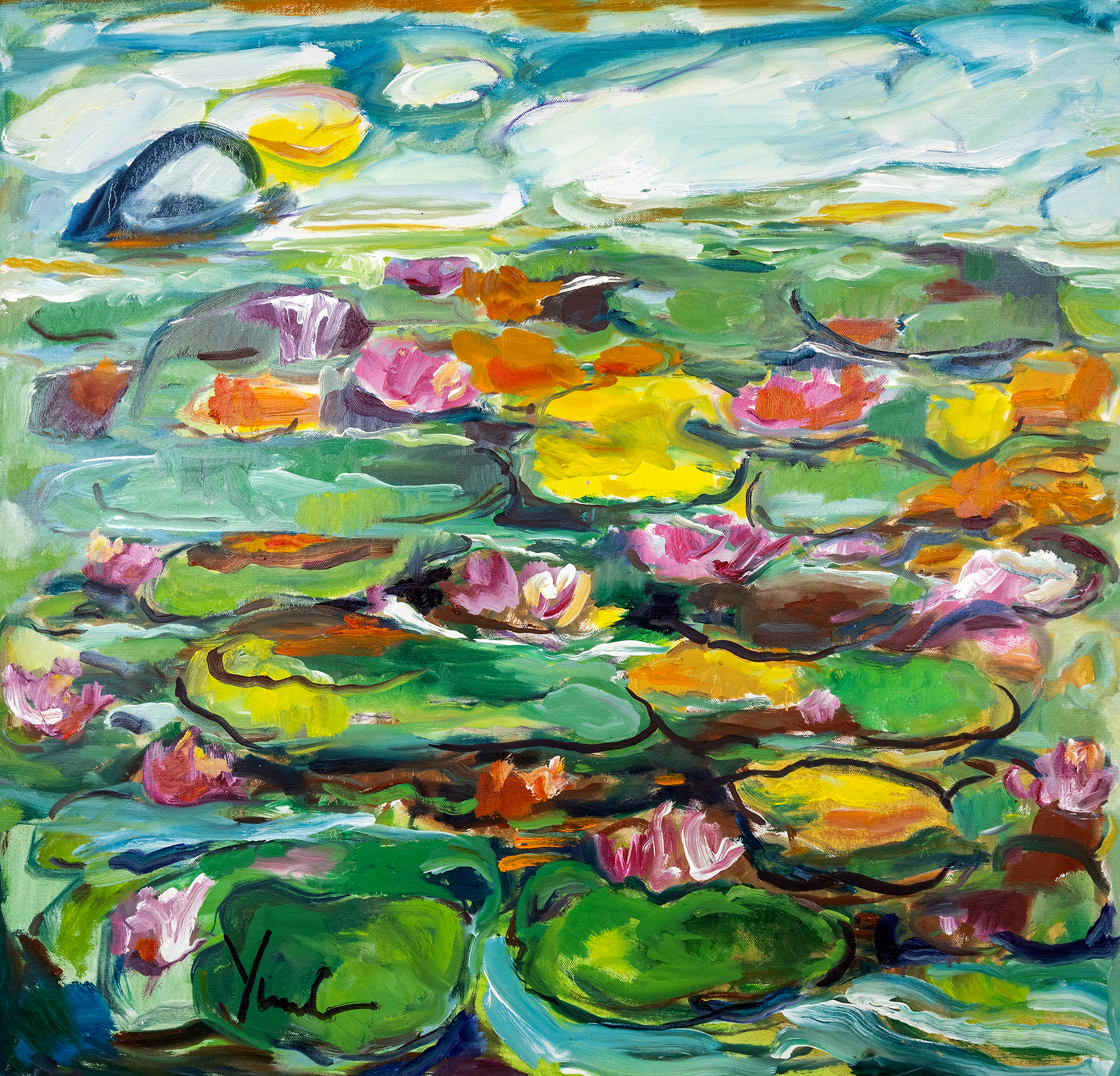 Dorothy Yung - LILIES - Oil on canvas - 2021